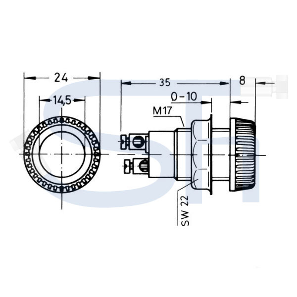 Kontrollleuchten Rot - 12 V - 2 W